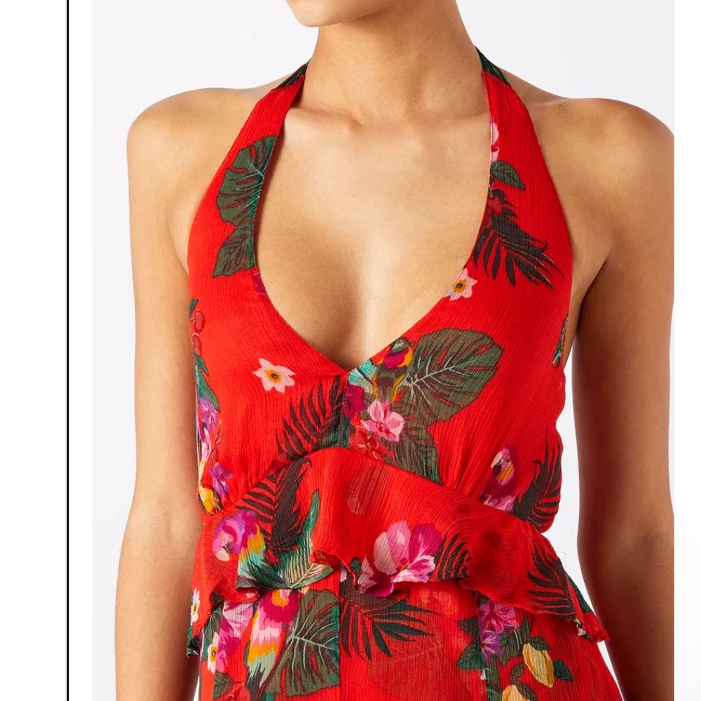 Monsoon Sandy Tropical Halter Dress - Picture 2 of 5